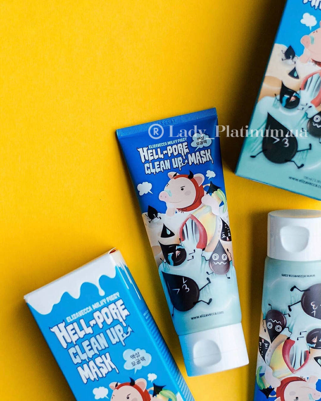 

Маска-пленка для очищения пор, камедонов и черных точек Elizavecca Face Care Hell-Pore Clean Up Mask, 100 мл