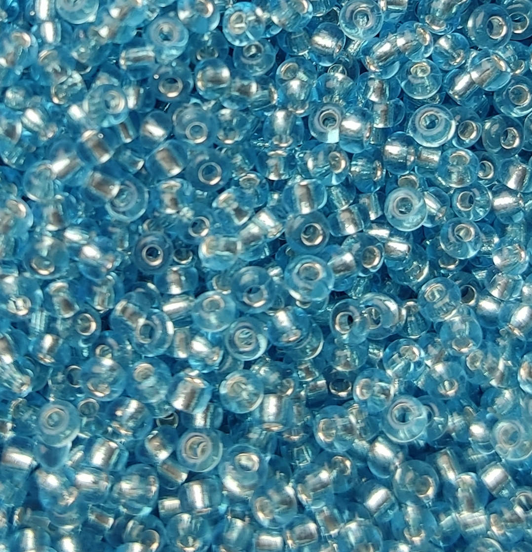 

Бисер, Размер 10, Китай, Небесный, Блестящий, Упаковка 10 грамм