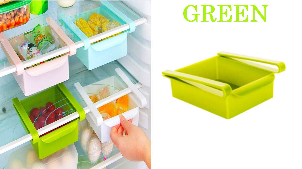 

Органайзер поличка для холодильника Refrigerator Multifunctional Storage Box Green