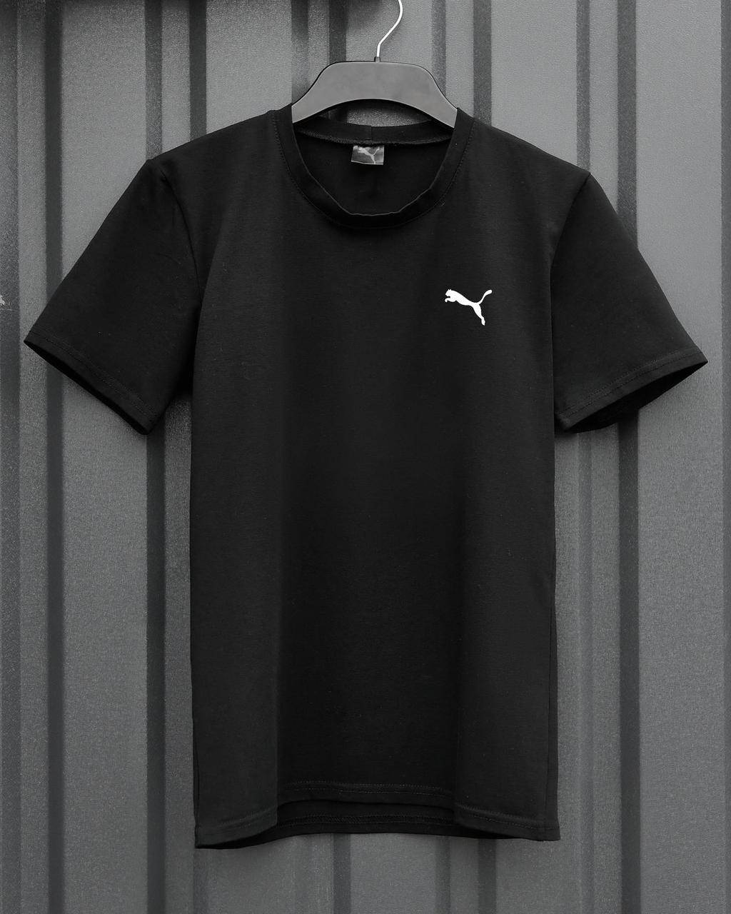

Черная Мужская Футболка Puma | Унисекс Футболка Пума в Черном Цвете XL