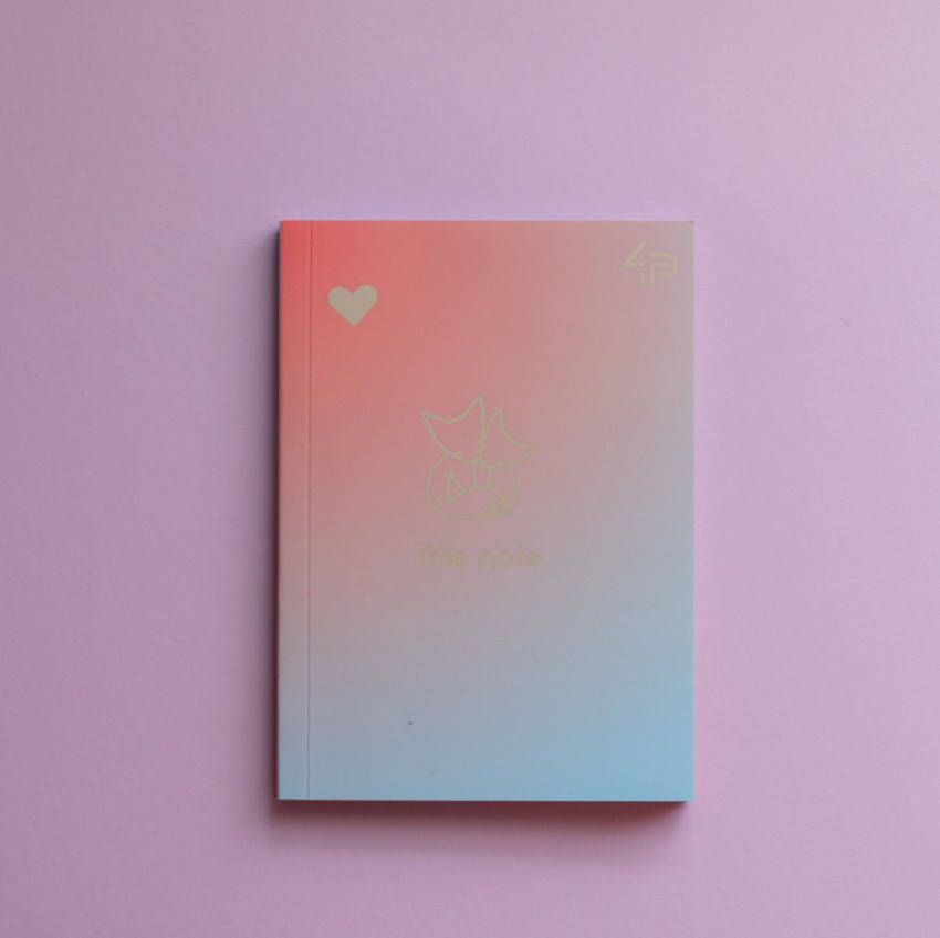 

Блокнот А5 Profiplan Gradient Title note fox без лініювання 64арк, кольорові сторінки