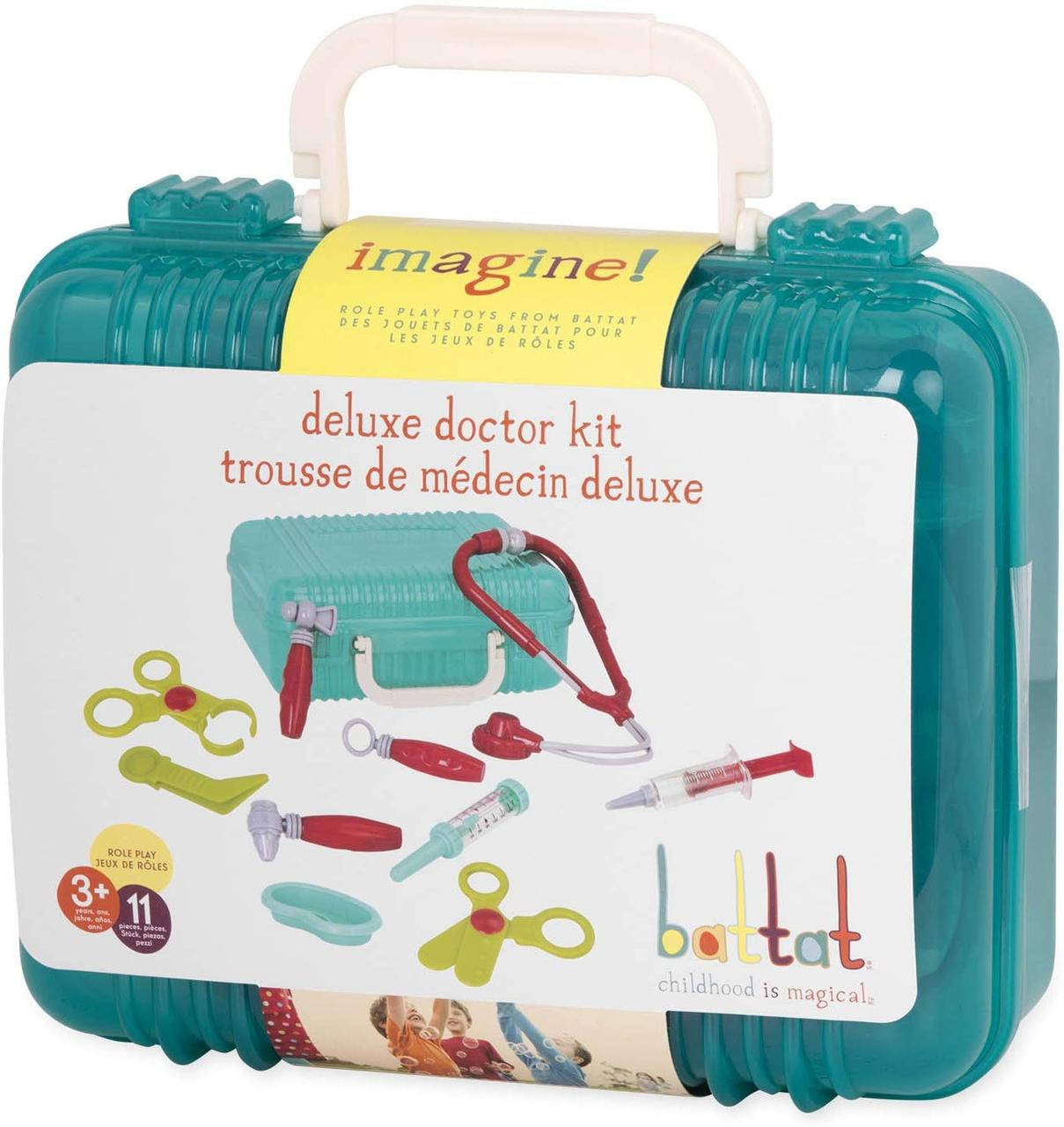 

Набор доктора в Чемоданчике 11 предметов Battat Deluxe Doctor Kit BT2537Z