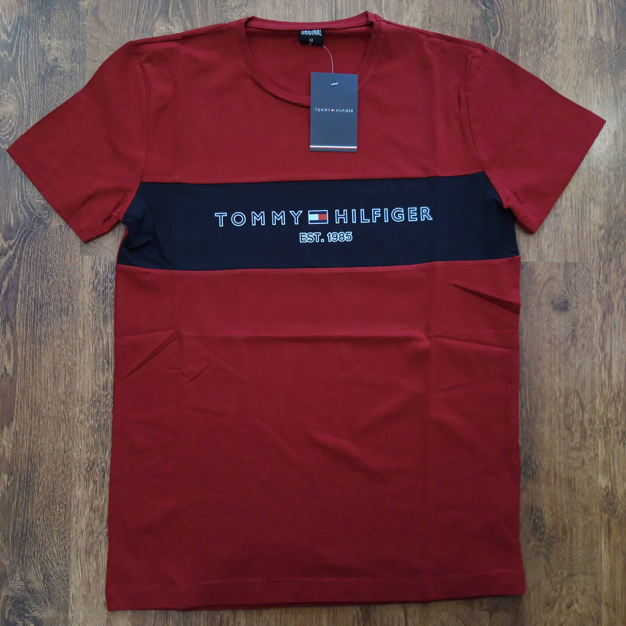 

Мужские футболки,хлопок "FASHION" Турция Томми 2XL/52 Бордовые
