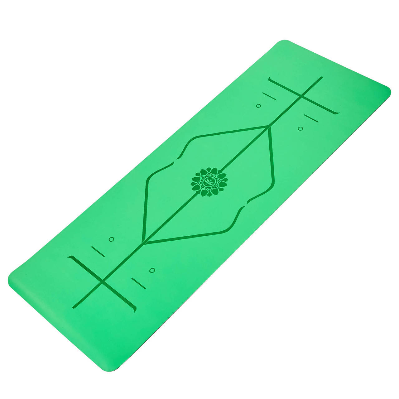 

Коврик, мат каучуковый Premium Rubber Mat для фитнеса, йоги, пилатеса 183см/68см/5мм (нескользящий) Зеленый