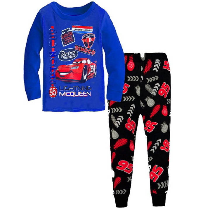 

Качественная пижама для мальчика тачки McQueen синяя 120 см 5-6 лет, Синий