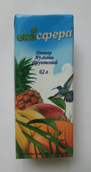 

Сік 0,2л мультифруктовий "Екосфера"
