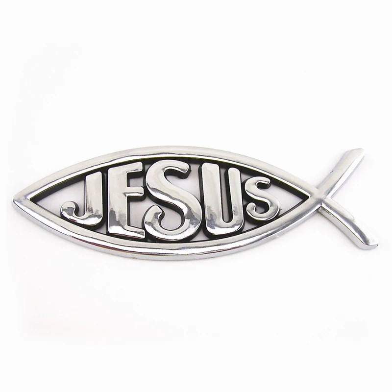 

Наклейка на авто Рыбка Jesus