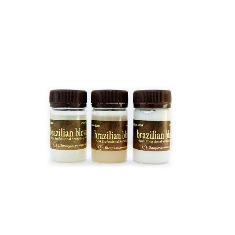 

Кератин Brazilian Blowout Original Solution, пробный набор 3х50 мл