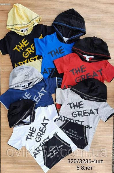 

Футболка с капюшоном детская для мальчиков 5-8 лет. Турция.