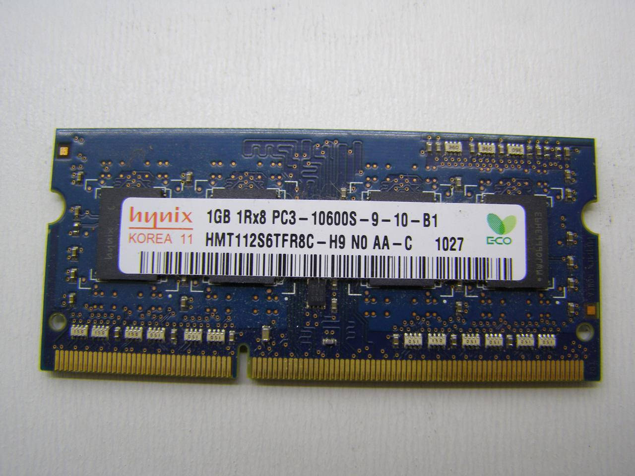 

Модуль памяти для ноутбука So-dimm Hynix 1Гб 1333МГц 10600s