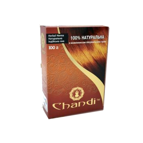 

Хна для волос индийская с лечебными травами Chandi 100 г
