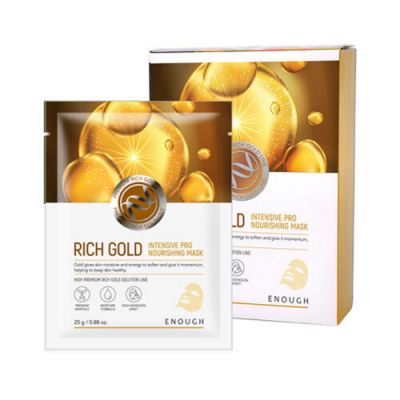 

Питательная тканевая маска для лица на основе ионов золота ENOUGH Rich Gold Intensive Pro Nourishing Mask