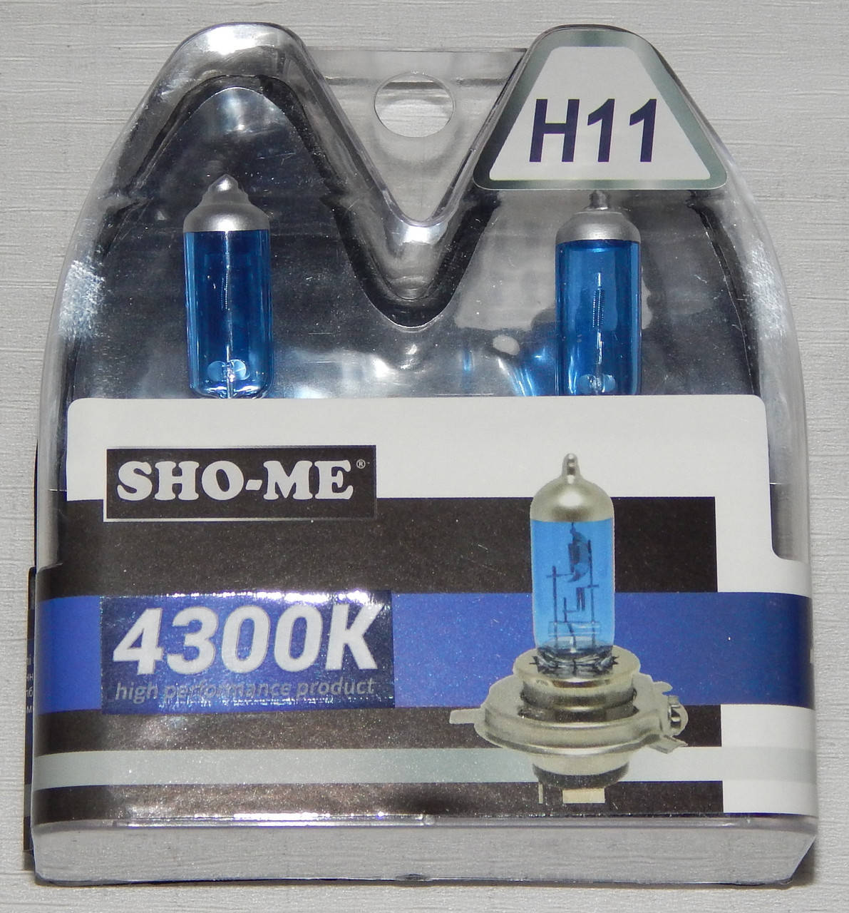 

Автомобильные галогенные лампы "SHO-ME" (H11)(55W)(+120%)(4300K)