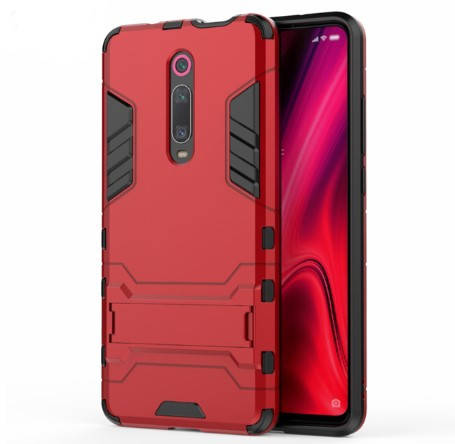 

Чехол противоударный с подставкой для Xiaomi Redmi Note 8T (ксиоми редми нот 8т), Красный