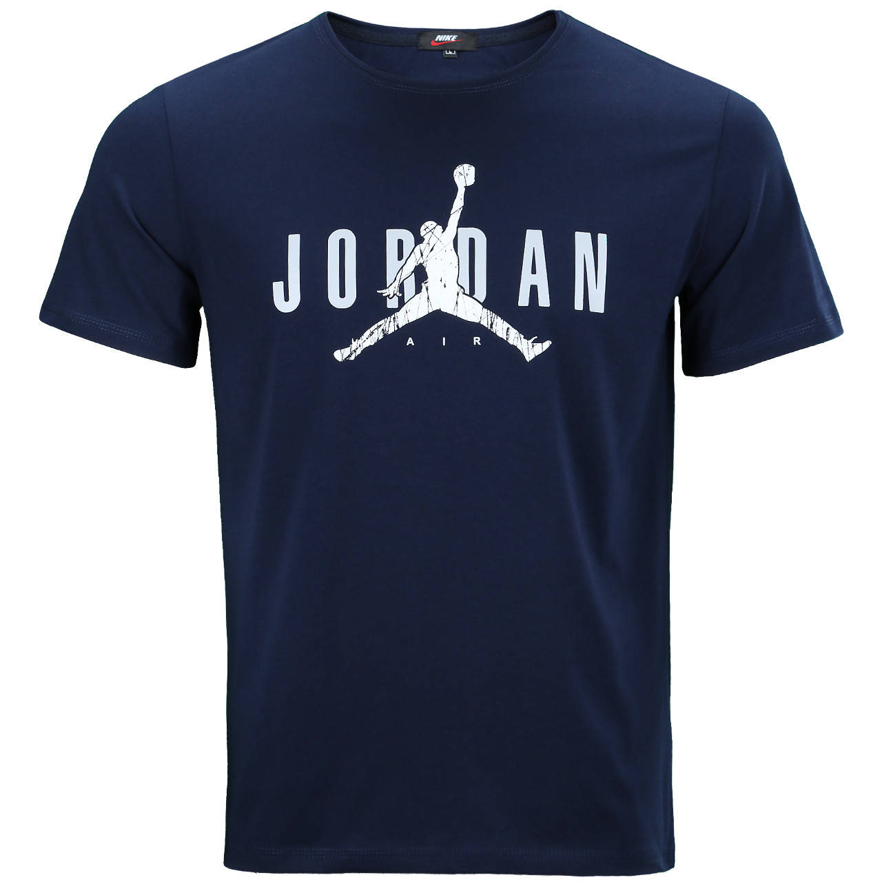 

Футболка спортивная мужская т синяя NIKE JORDAN Ф-10 DBLU L(Р) 21-904-020, Темно-синий