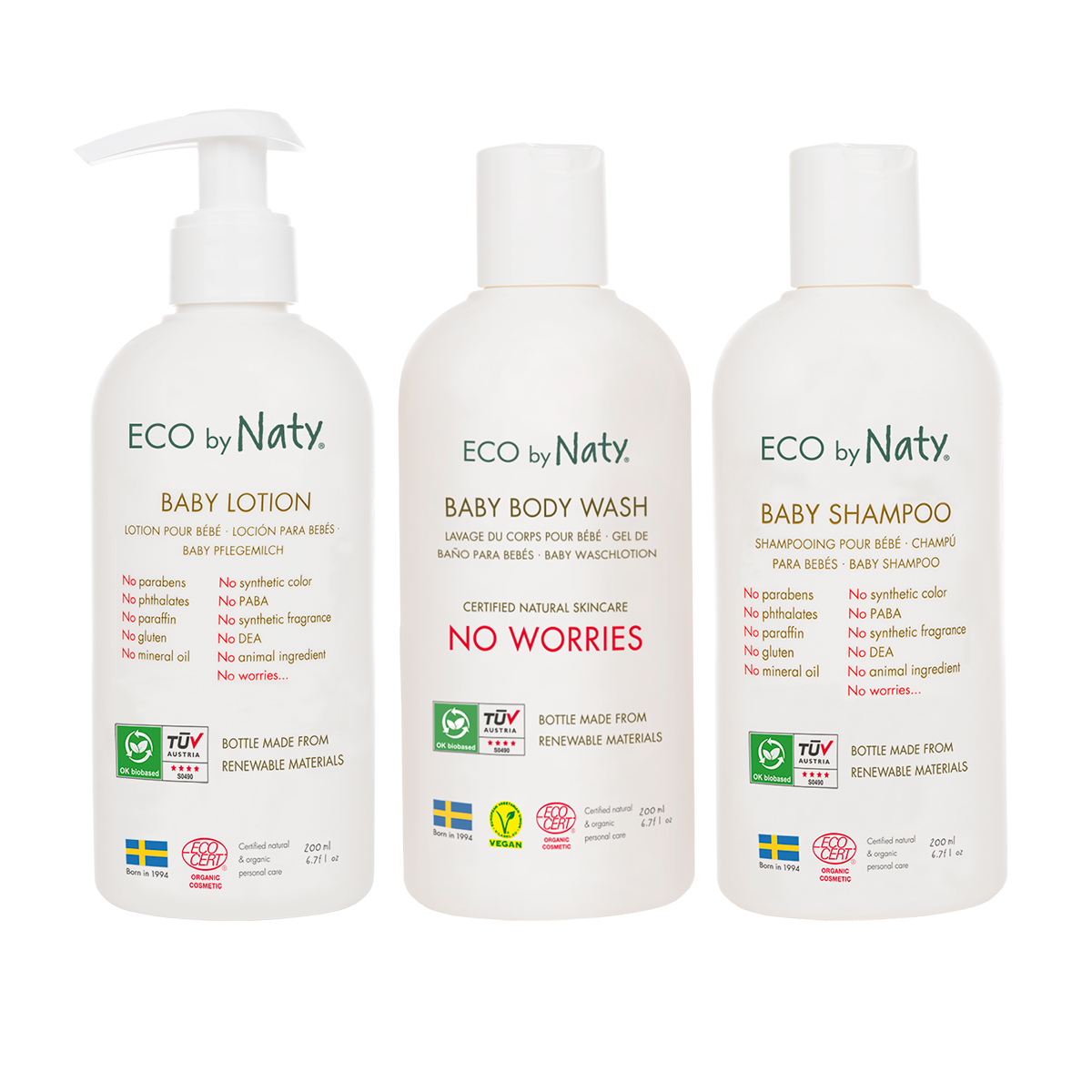 

Эконом набор органической детской косметики Eco by Naty