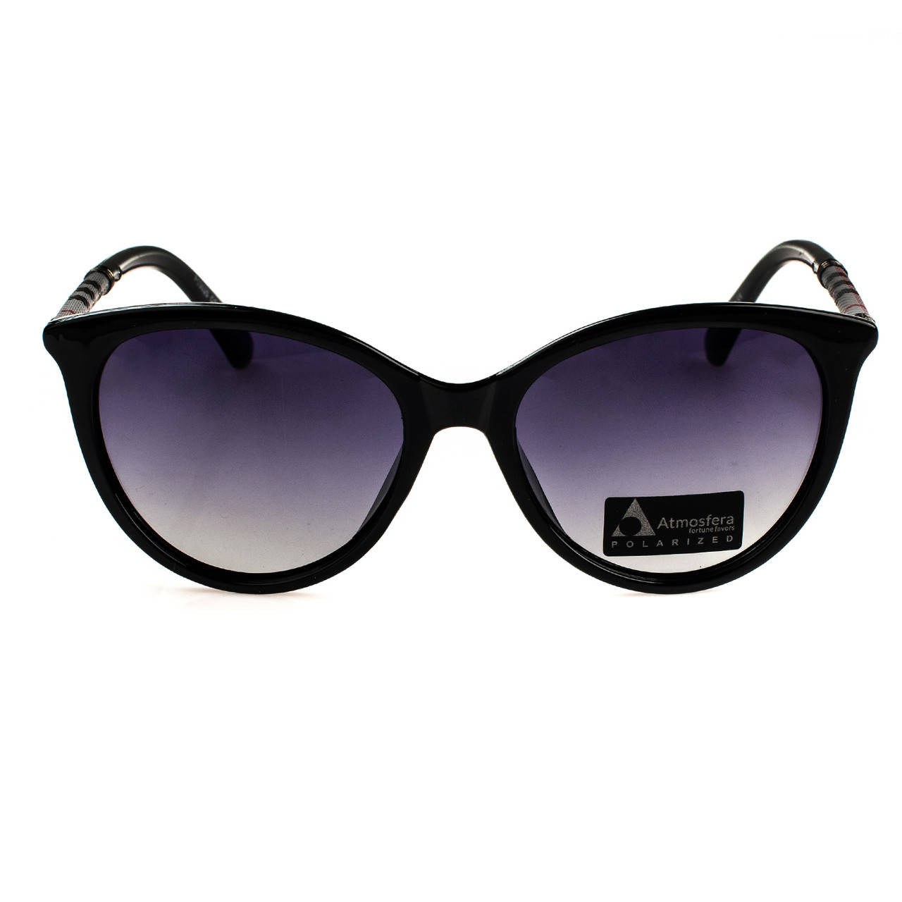 

Очки солнцезащитные женские черные Polarized овальные, Черный