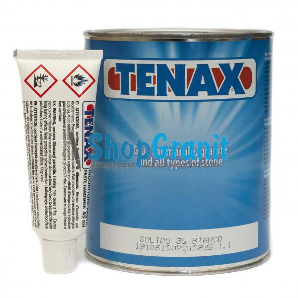

Белый густой клей 1л. Tenax Solido 3G Bianca для камня, гранита и мрамора в нашем магазине shop.granit.dn.ua