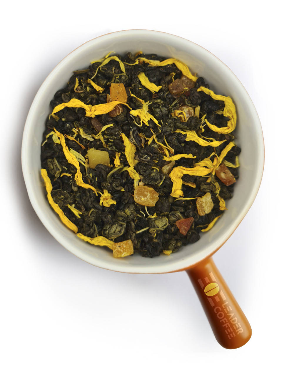 

Чай зеленый с кусочками Дыни и цукатами, 1кг