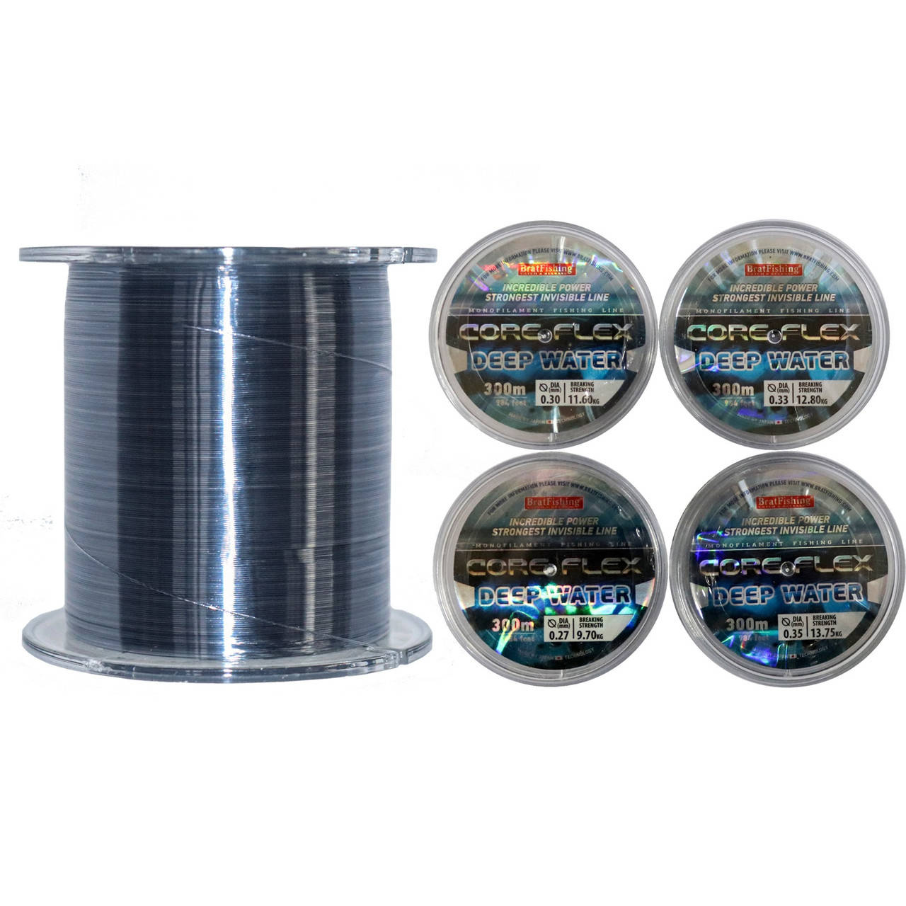 

Волосінь Core Flex Sinking 300м 0.22мм (6шт в уп)