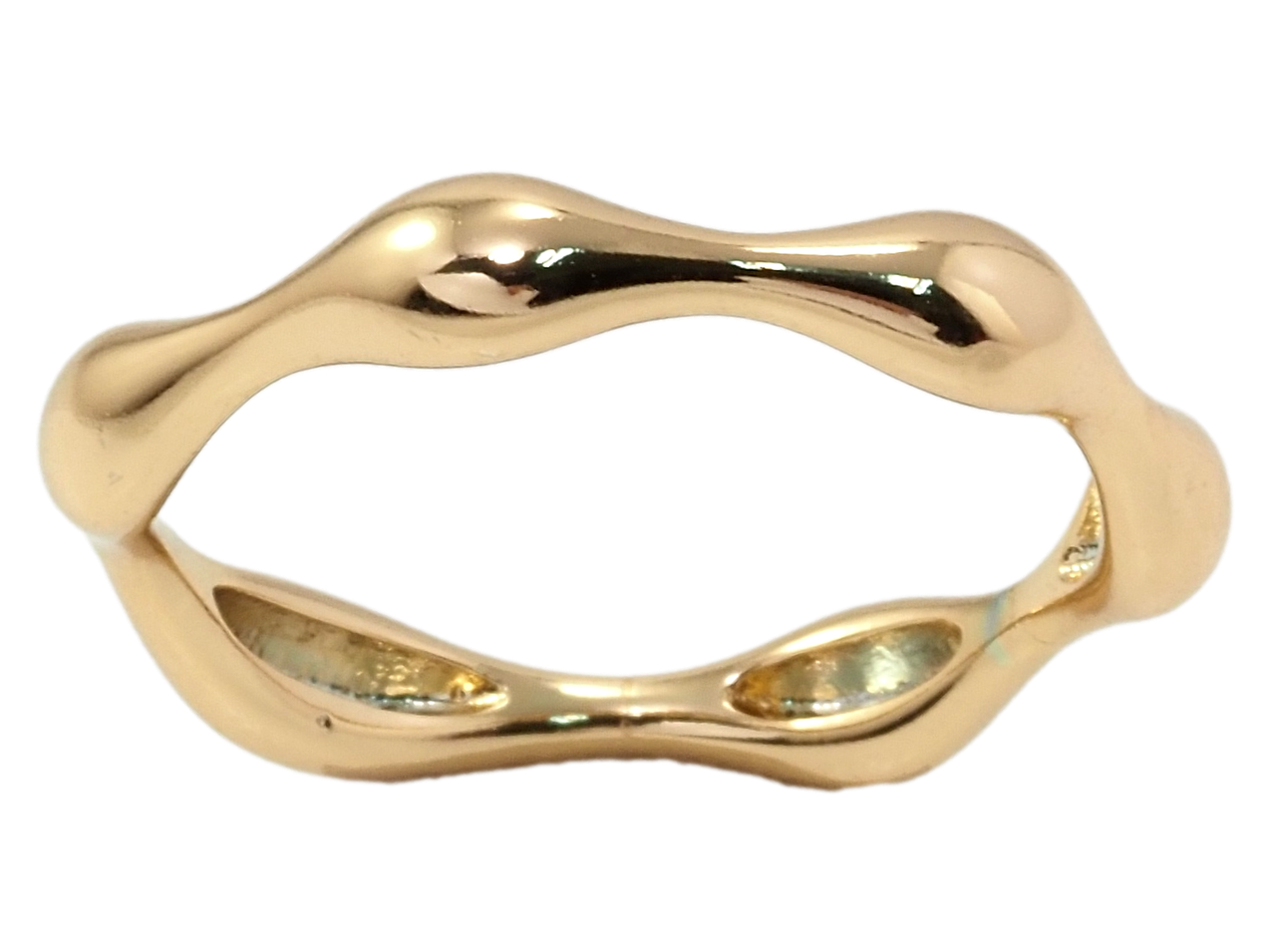 

Кольцо Xuping Позолота 18K "Волнистое" р.18,18.5,19.5