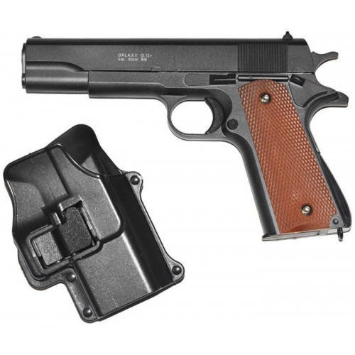 

Игрушечный пистолет "Colt M1911 Classic" Galaxy G13+ Металл-пластик с кобурой черный, Time Toys