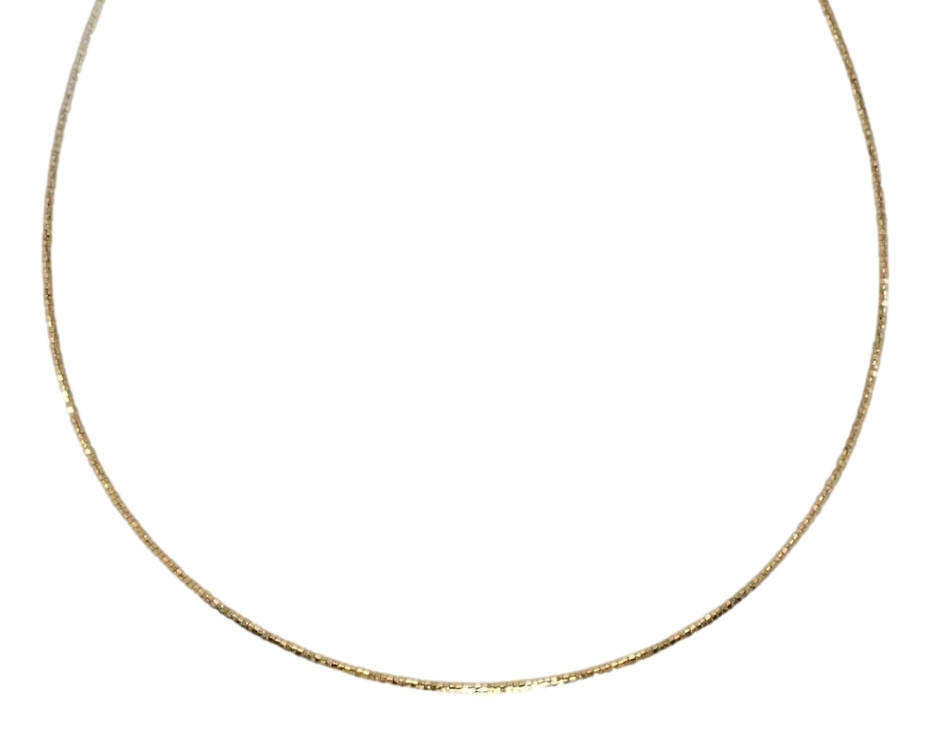 

Ожерелье Xuping Позолота 18K "Жесткий граненный жгут" длина 43,5см х 2мм