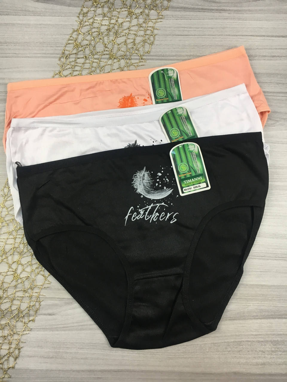 

Женские трусы Тimanni с перышком, Разные цвета