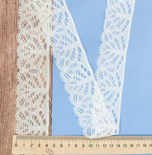 

Кружево Шишки молочное 4,5 см Кр-Синтет-19