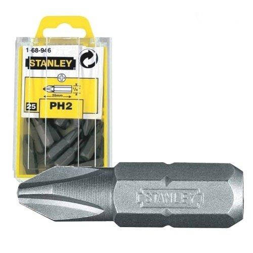 

Набор бит Stanley 1/4" PH2 x 25 мм 25 шт