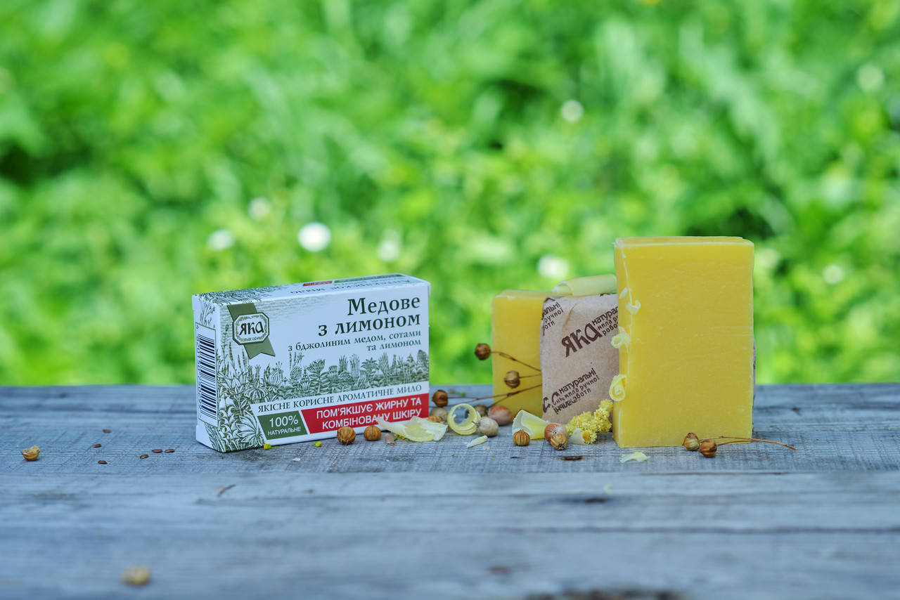 

ЯКА Мыло натуральное Медовое с лимоном 75г