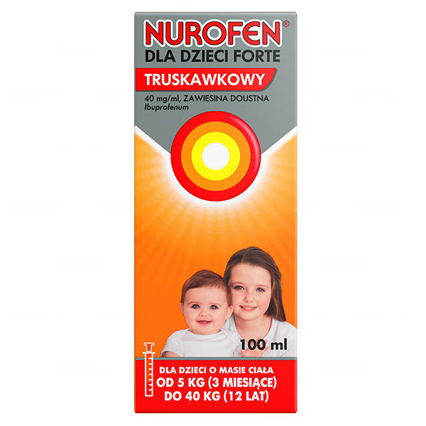 

Nurofen forte детский 100ml клубника Польша.от 3 месяцев