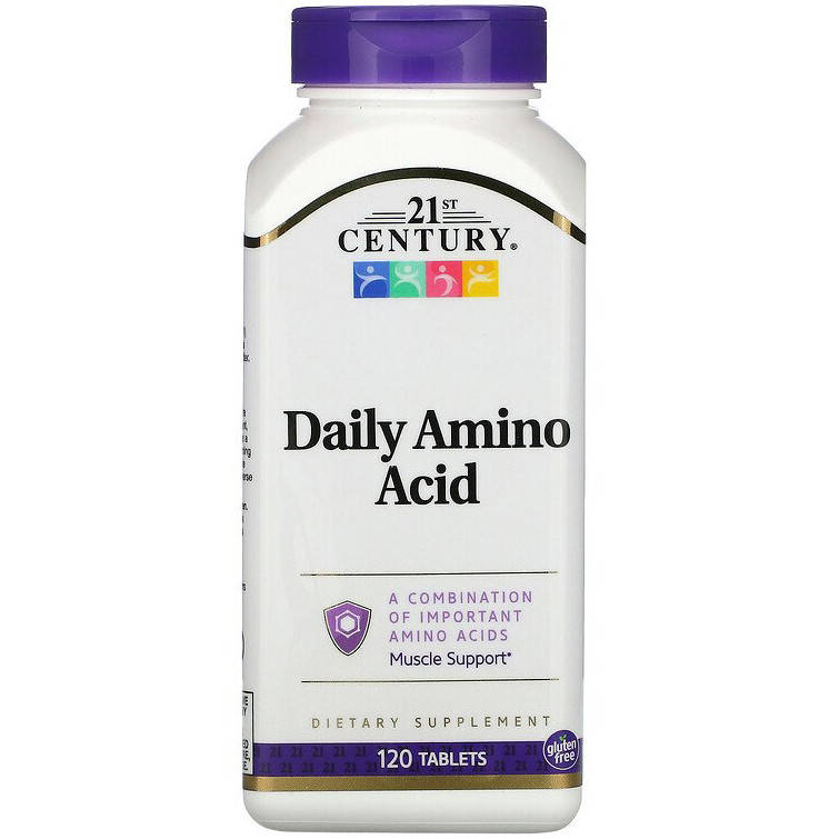 

Аминокислоты для ежедневного приема 21st Century "Daily Amino Acid" (120 таблеток)