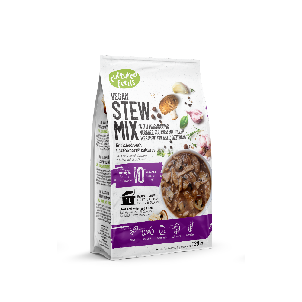 

Тушкована суміш з грибами та нагетсами без м'яса Cultured Food Vegan , 130г