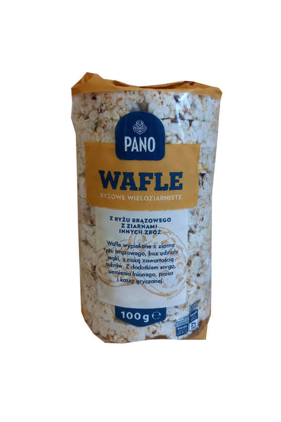 

Хлебцы Вафельные Рисовые Pano Wafle Ryzowe Wieloziarniste 100 г Польша