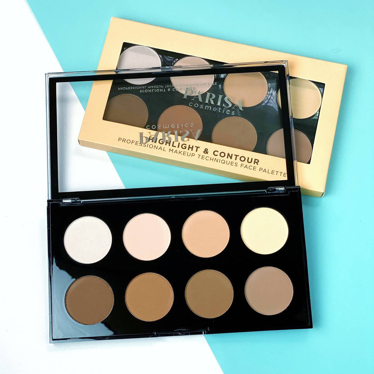 

Палитра хайлайтеров и корректоров Parisa Cosmetics Highlight And Contour Pro Palette