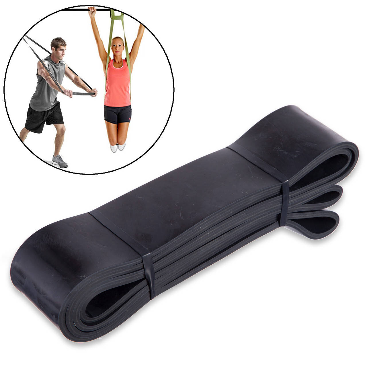 

Фитнес-резинка для подтягиваний Power Bands Резина Нагрузка 29 - 79 кг Черный (СПО FI-0889-5)