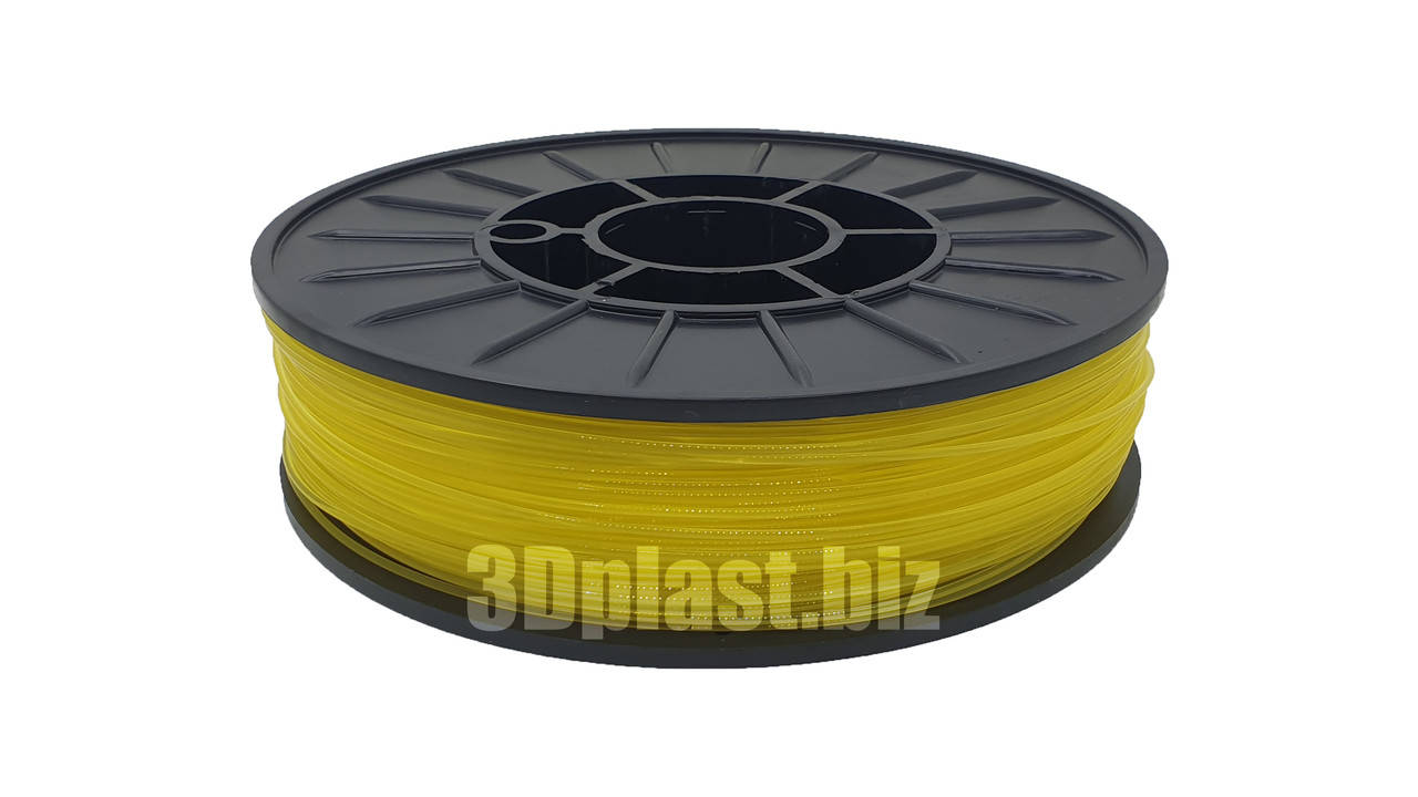 

PLA (ПЛА) пластик 3Dplast филамент для 3D принтера 1.75 мм 0.85, прозрачный-желтый