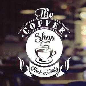 

Виниловая наклейка "COFFEE"" 73х60 см, Белый