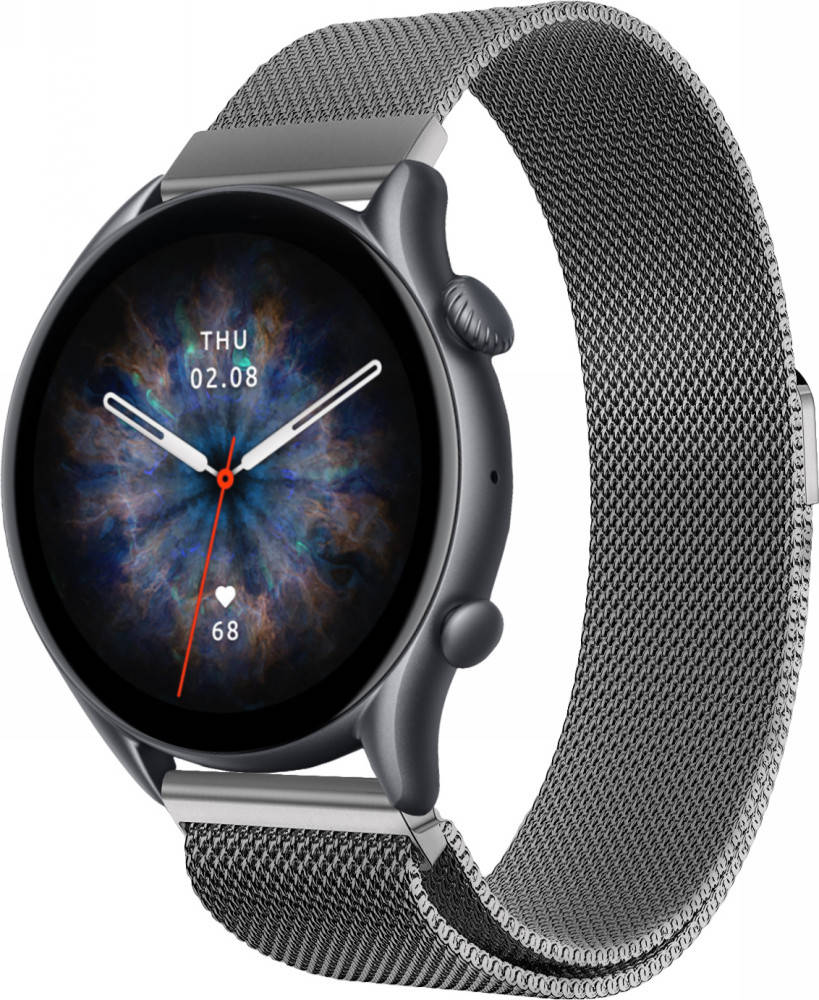 

Миланская Петля Milano Amazfit GTR 3 Pro Grey