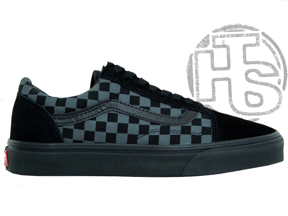 

Мужские кеды Vans Old Skool Checkerboard Grey/Black 43, Серый
