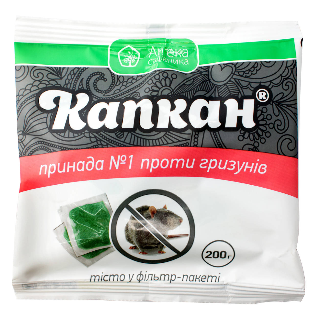 

Тесто от крыс и мышей Капкан 200 г Укравіт