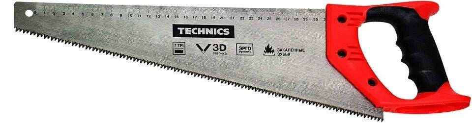 

Ножовка по дереву 500мм, 7/1", 3D каленые зубья "STAR" TECHNICS