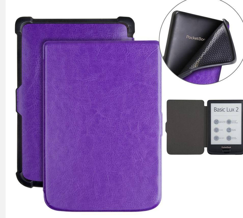 

Чехол обложка PocketBook 606 616 617 627 632 606 628 633 Автосон Фиолетовый purple