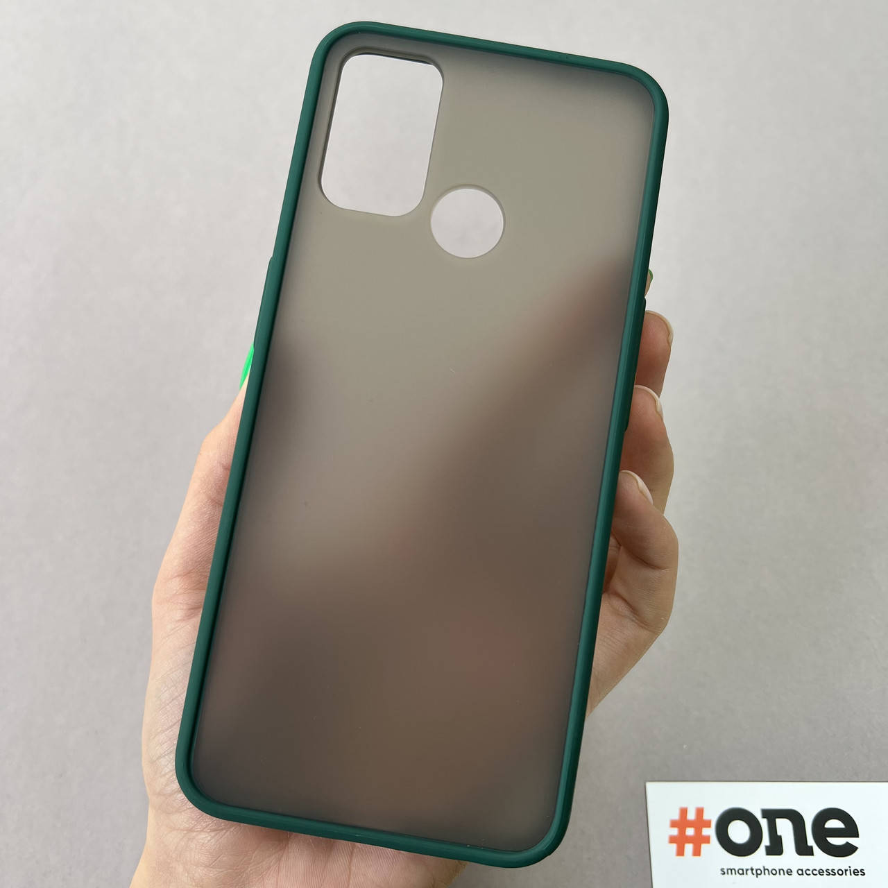 

Чехол для Oppo A53 с цветными кнопками матовый плотный чехол на телефон оппо а53 темно-зеленый TCB