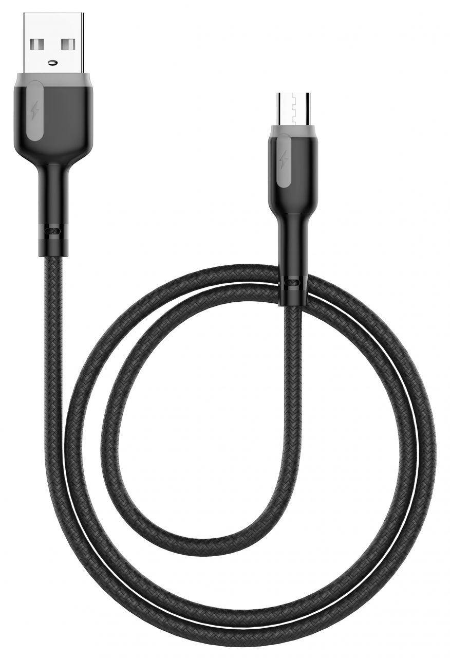 

Кабель USB Powermax Alpha Type MicroUSB Cable Black (PWRMXAT2M), Черный