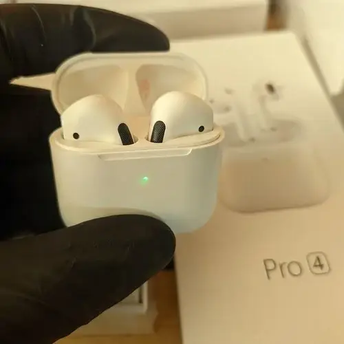 

Air pro 4 Беспроводные bluetooth наушники с кейсом цвет: белый является ОПТ