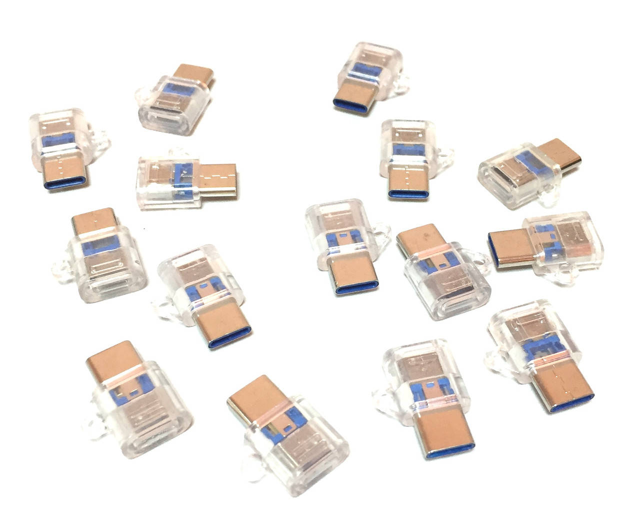 

Переходник micro USB to TYPE C Clear