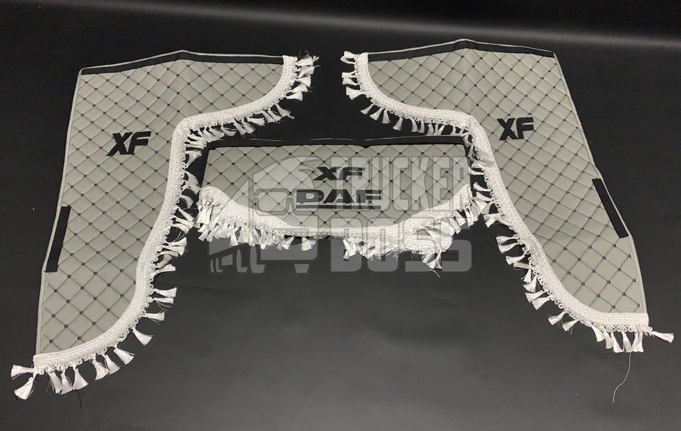 

Шторки экокожа "Даф" Серые PREMIUM