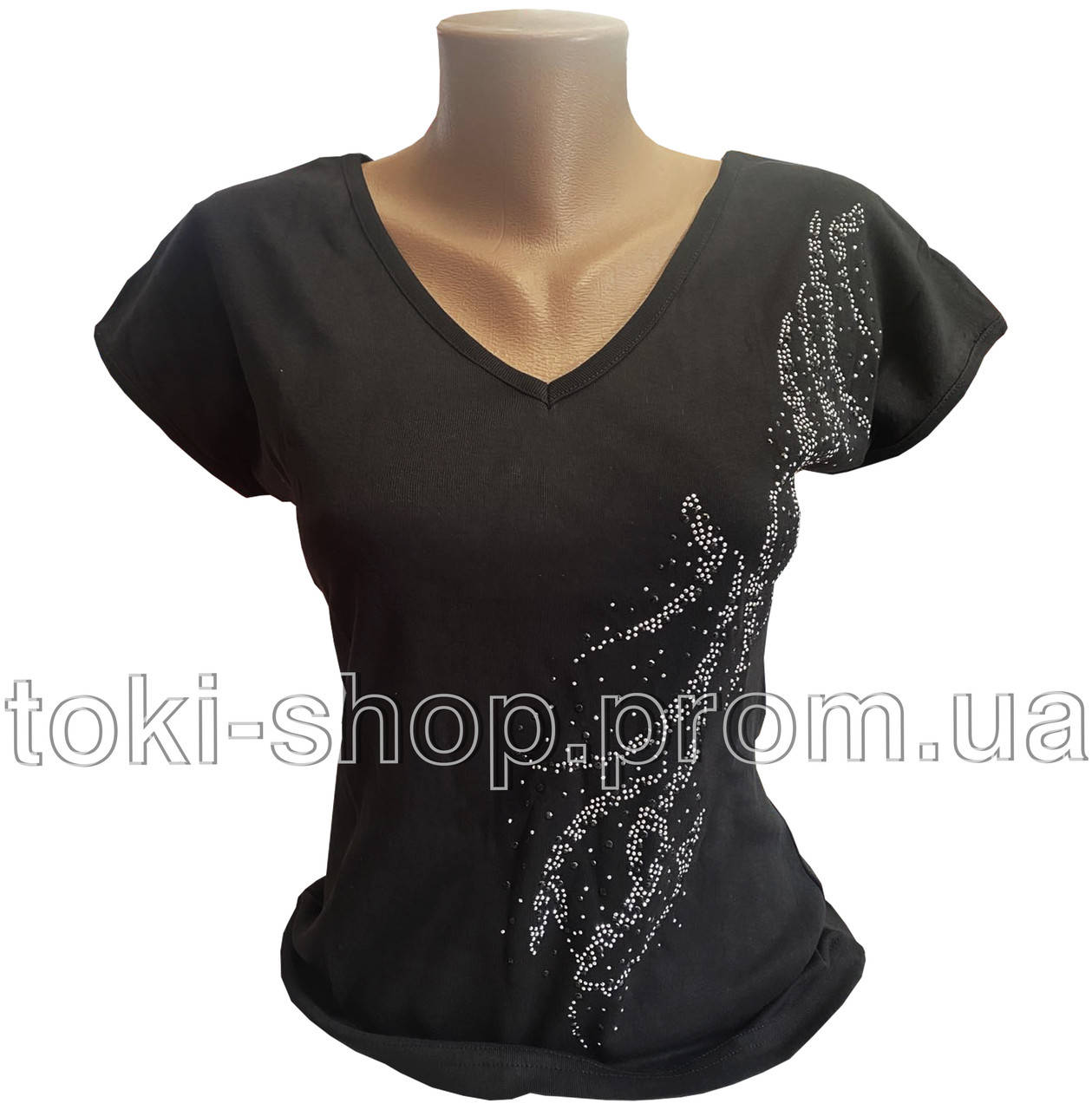 

Женская футболка Zeliha Турция XL, Черный